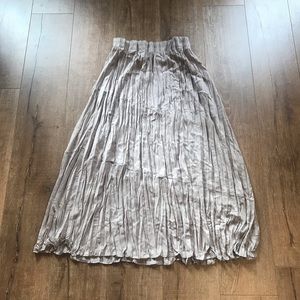 Beautiful Taupe Pleaded Skirt! NWT